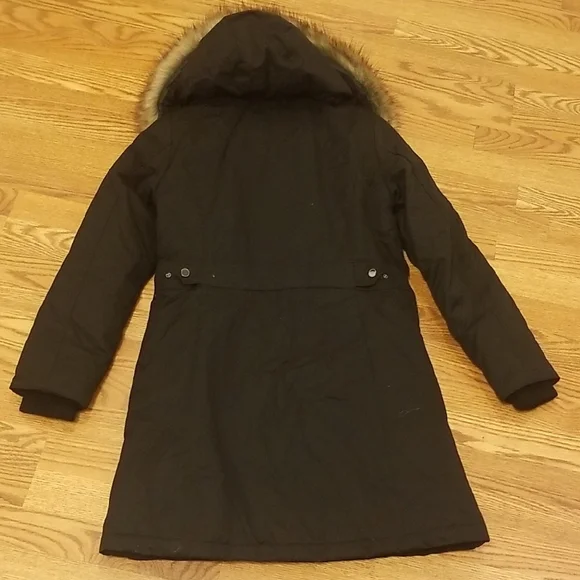 Madison Black Ski Jacket with Faux Fur Hood - Picture 13 of 15